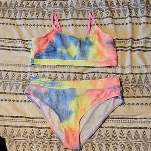 Colorful Tie-Dye Bikini Set